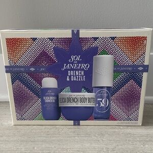 SHIPS TODAY!! Sol de Janeiro $82 value Drench & Dazzle Set Delicia Drench 59